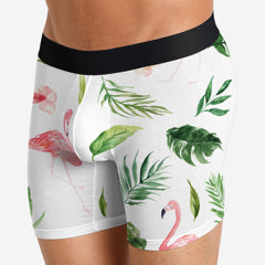 Men's Boxer Briefs - Flamingo