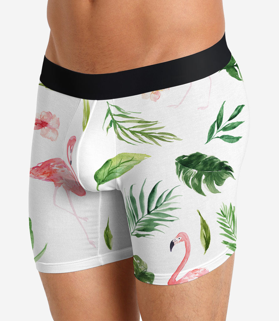 PSD Men's E - Modal 3 Pack Flamingo Boxer Brief Underwear